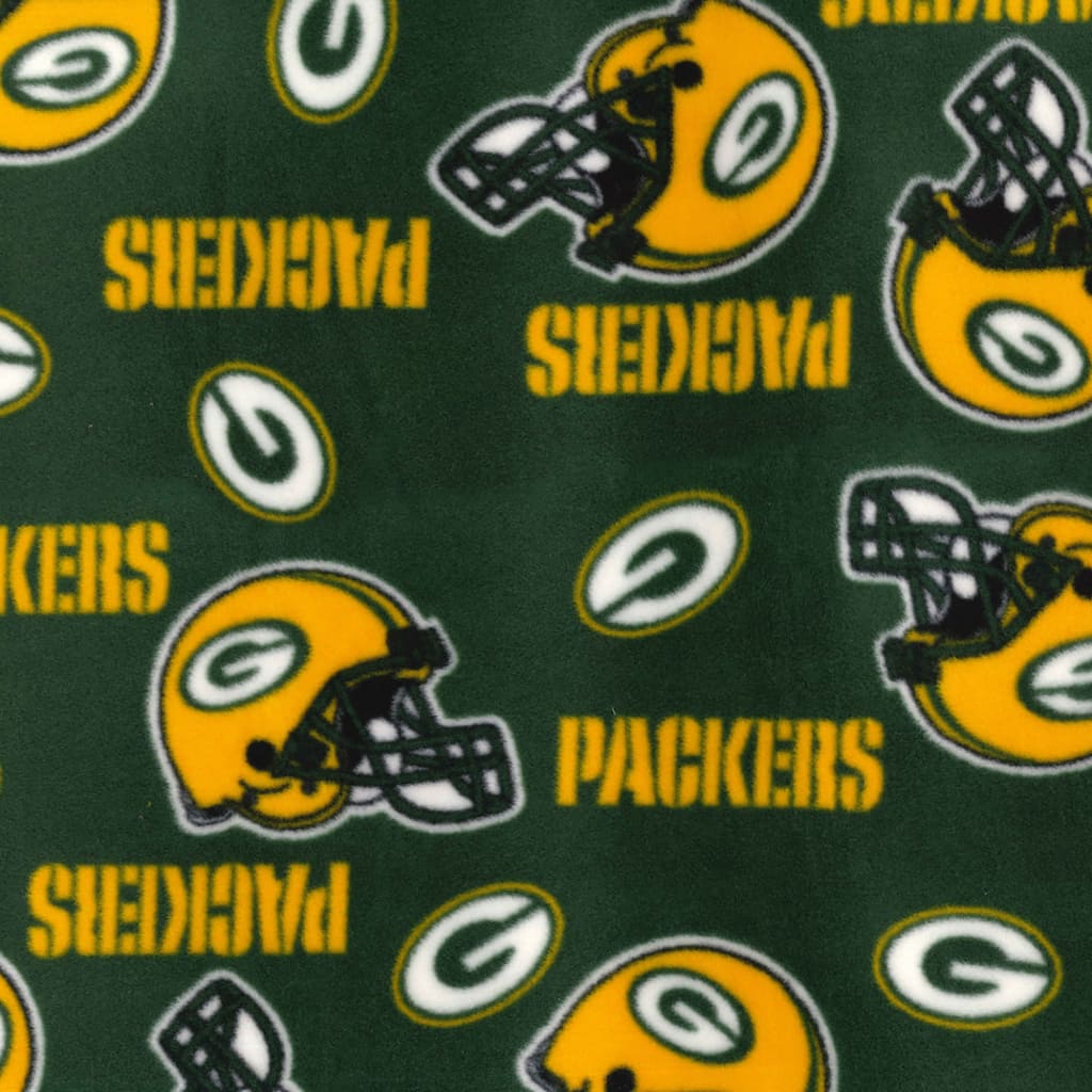 Green Bay Packers Nfl Fleece By Fabric Traditions